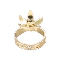 Vicenza - Piazzetta Palladio 2 - Anello Soprana Donna in Oro giallo Zaffiro 0.35 Ct LOTO BLU - LOTO BLU